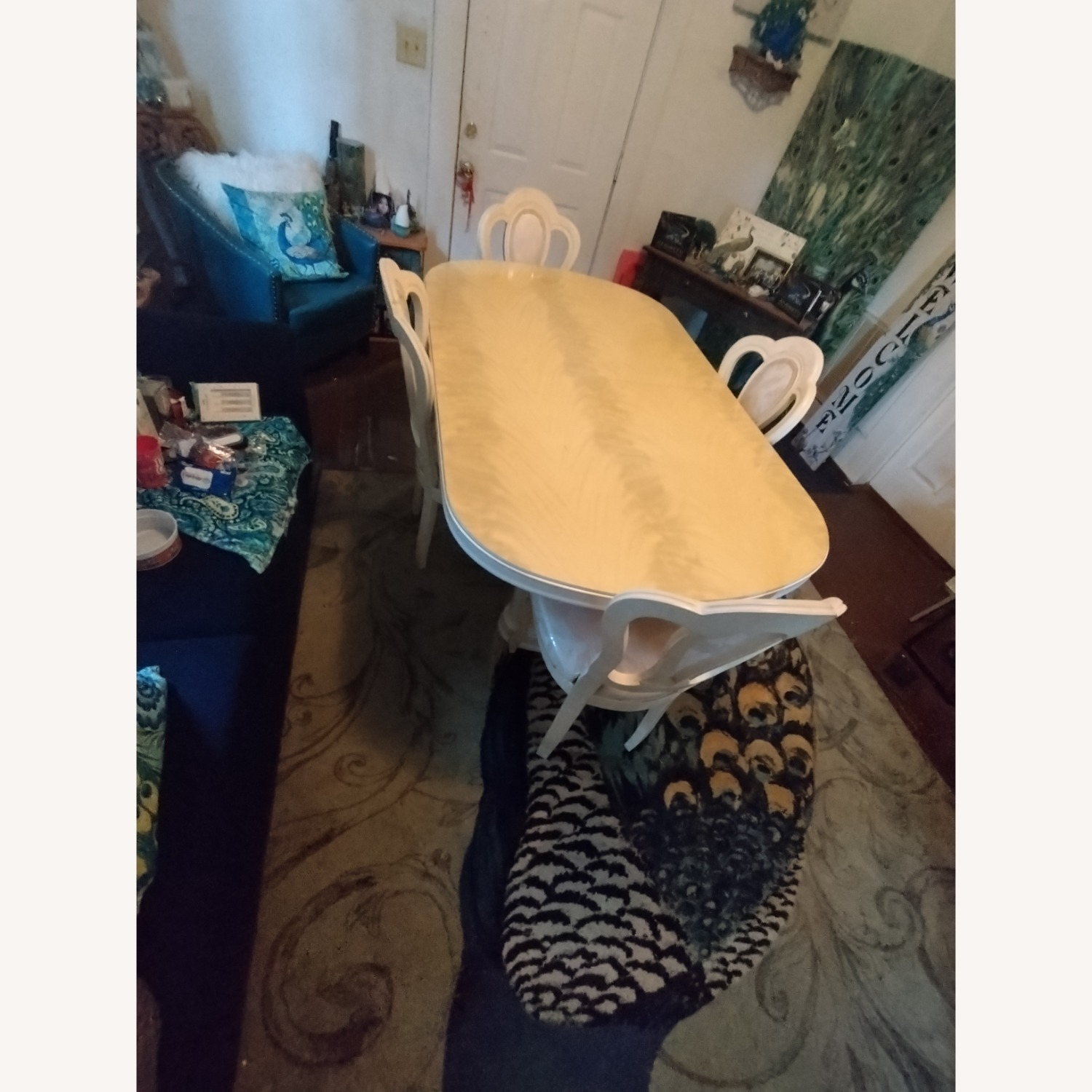 Yellow Marble Dining Table - image-2