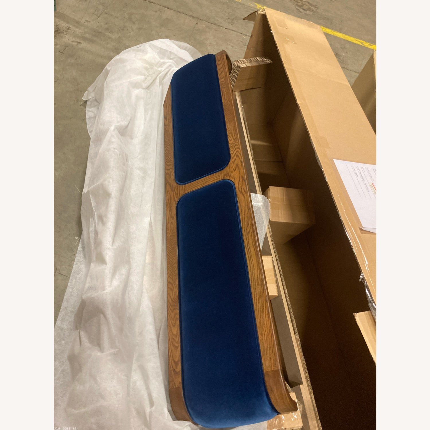 Navy Belsa Queen Bed by Soho Home - image-1