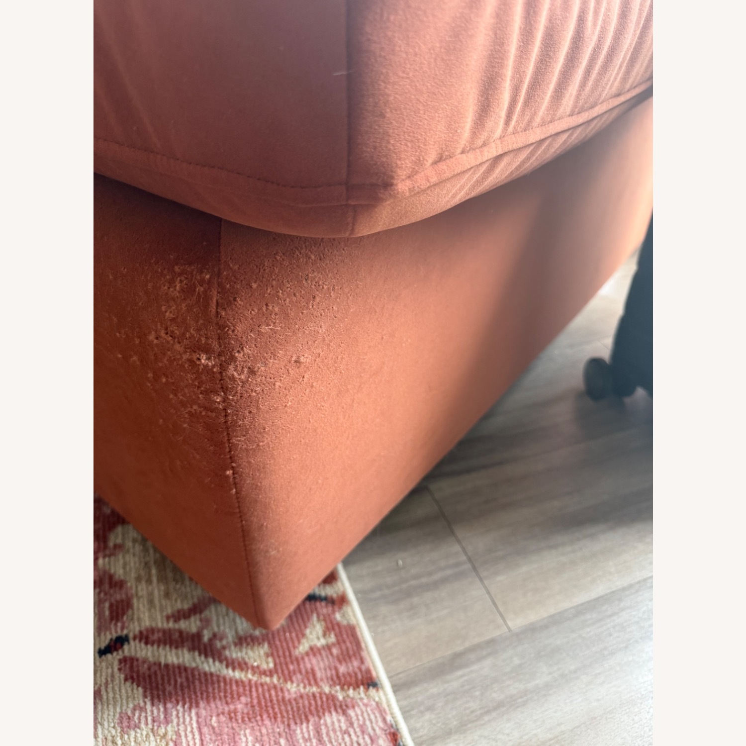 Albany Park Kova Orange Velvet Armchair - image-6