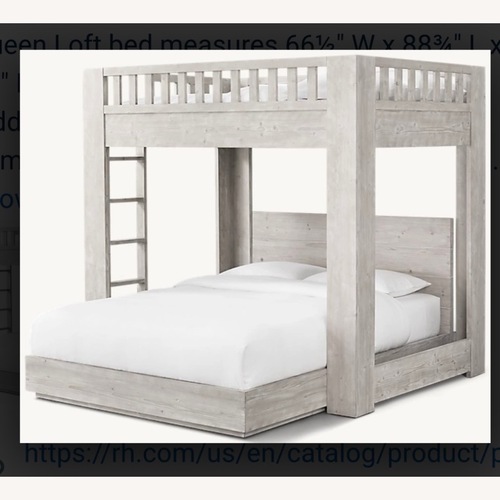 Used Restoration Hardware Callum Loft Bed for sale on AptDeco