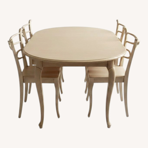 Used Antique Expandable Wood Dining Set for sale on AptDeco