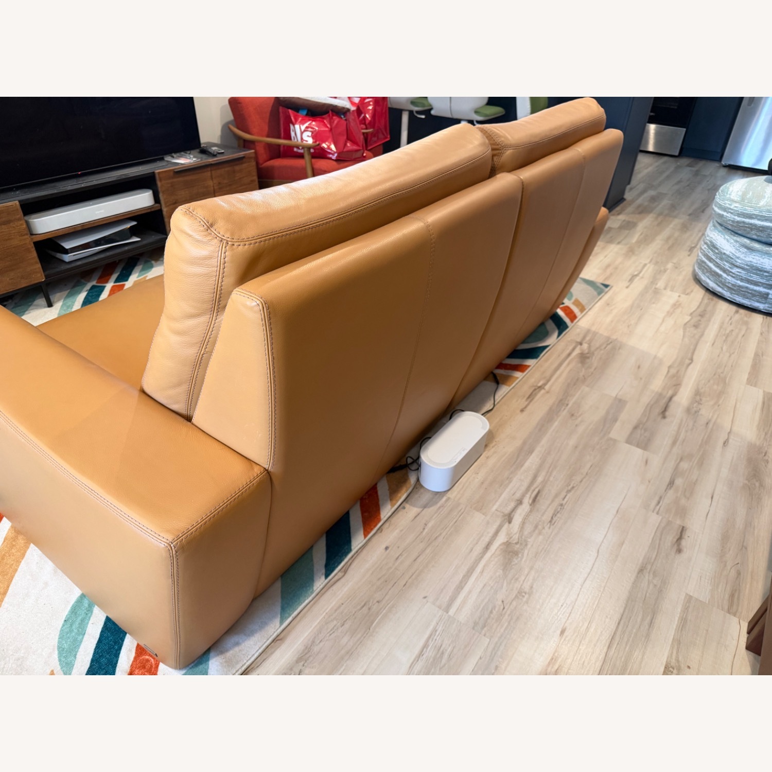 American Leather Telluride Leather Recliner Sofa - image-4