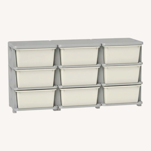 Used Qaba 9 Drawers Kids Storage Unit, 3 Tier for sale on AptDeco