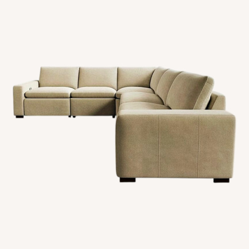 Used Pottery Barn Westlake Leather Reclining Sectional for sale on AptDeco