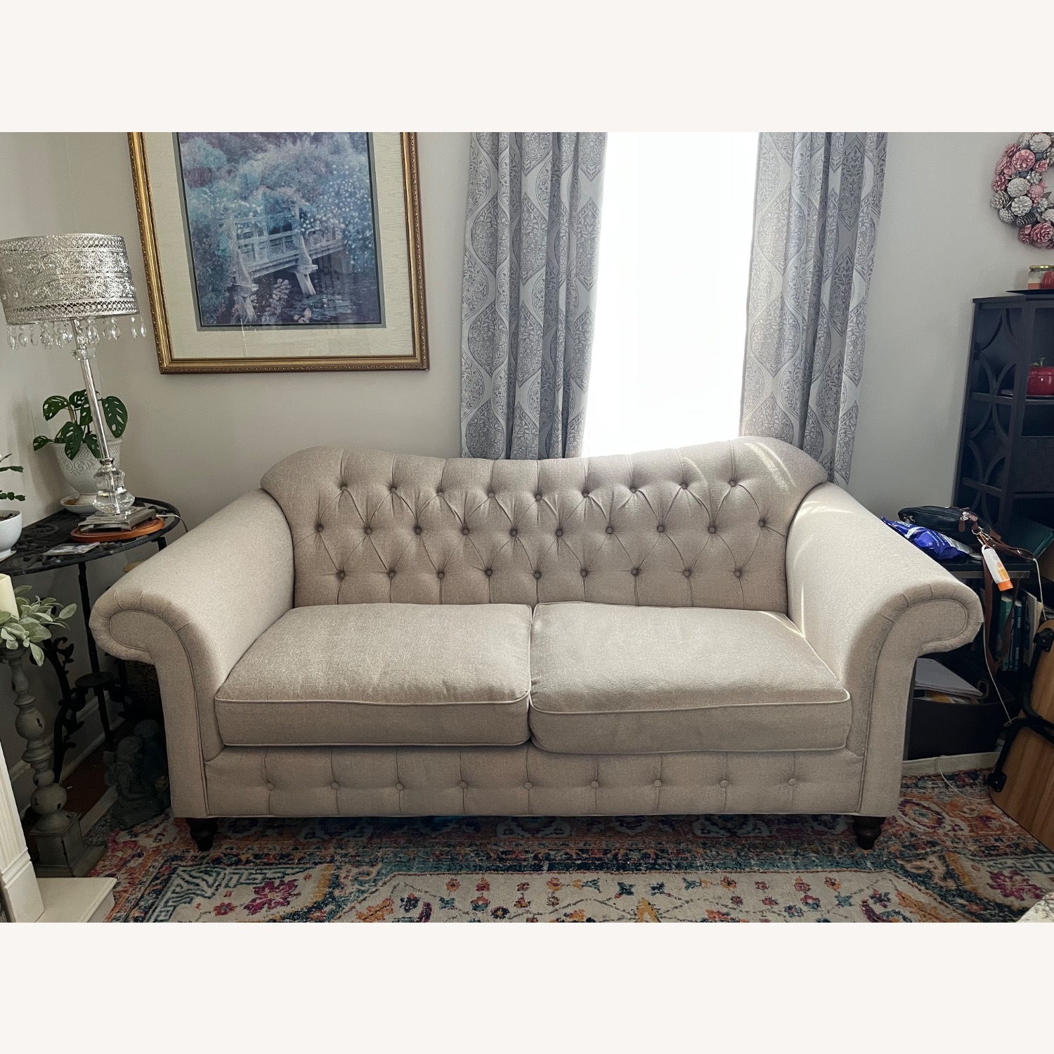 Raymour & Flanigan White 2 Seater Sofa - image-2