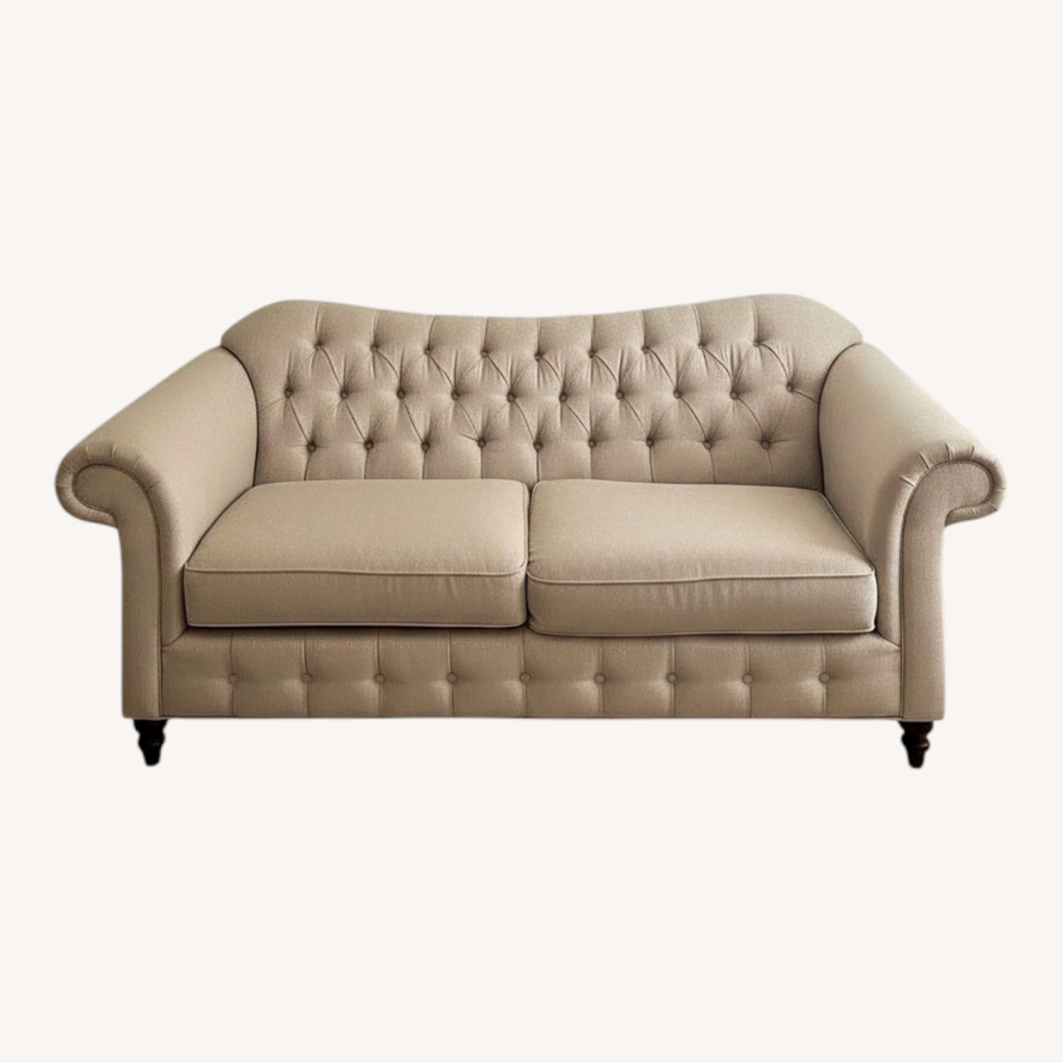 Raymour & Flanigan White 2 Seater Sofa - image-0