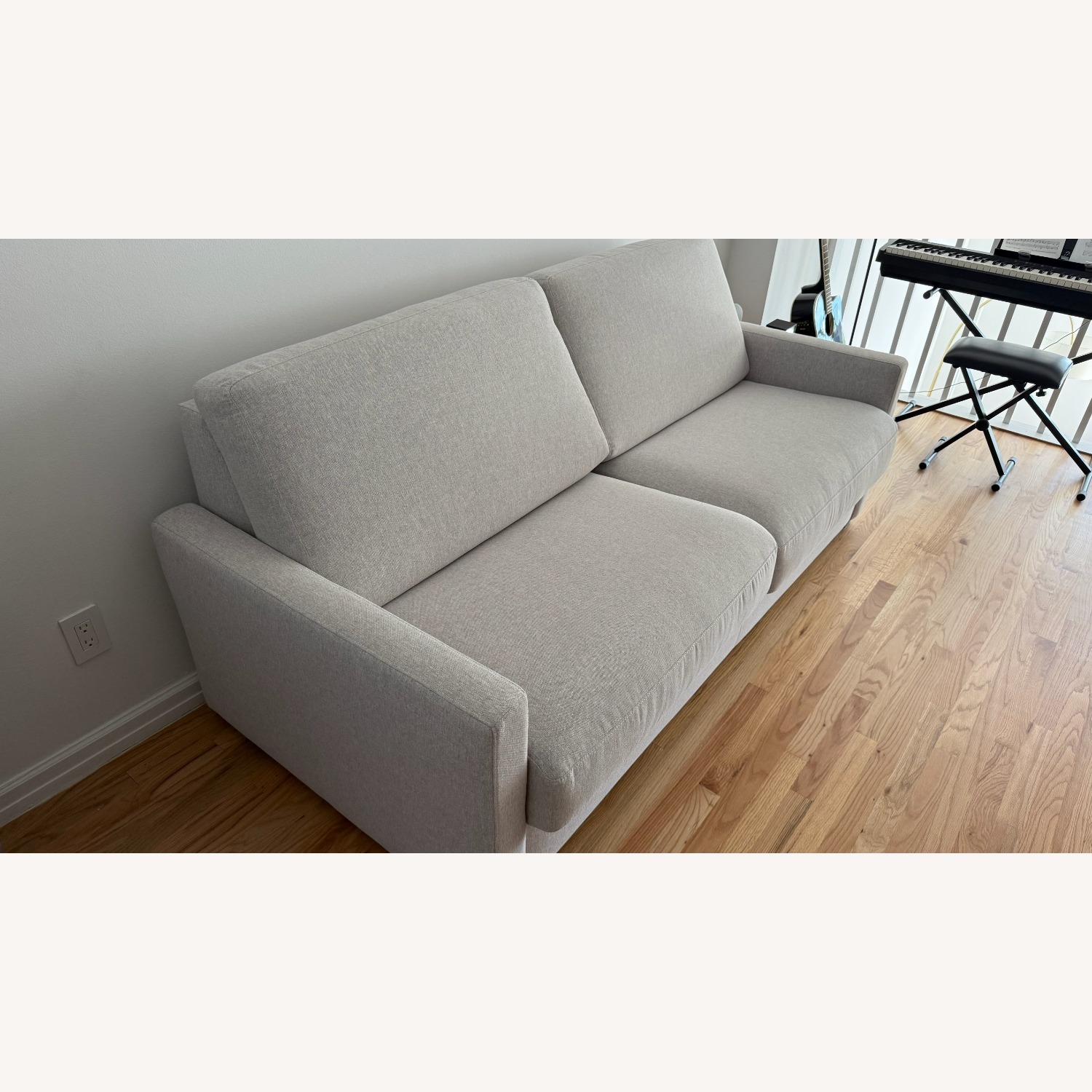 La Maison du Convertible Light Grey Sofa Bed - image-3