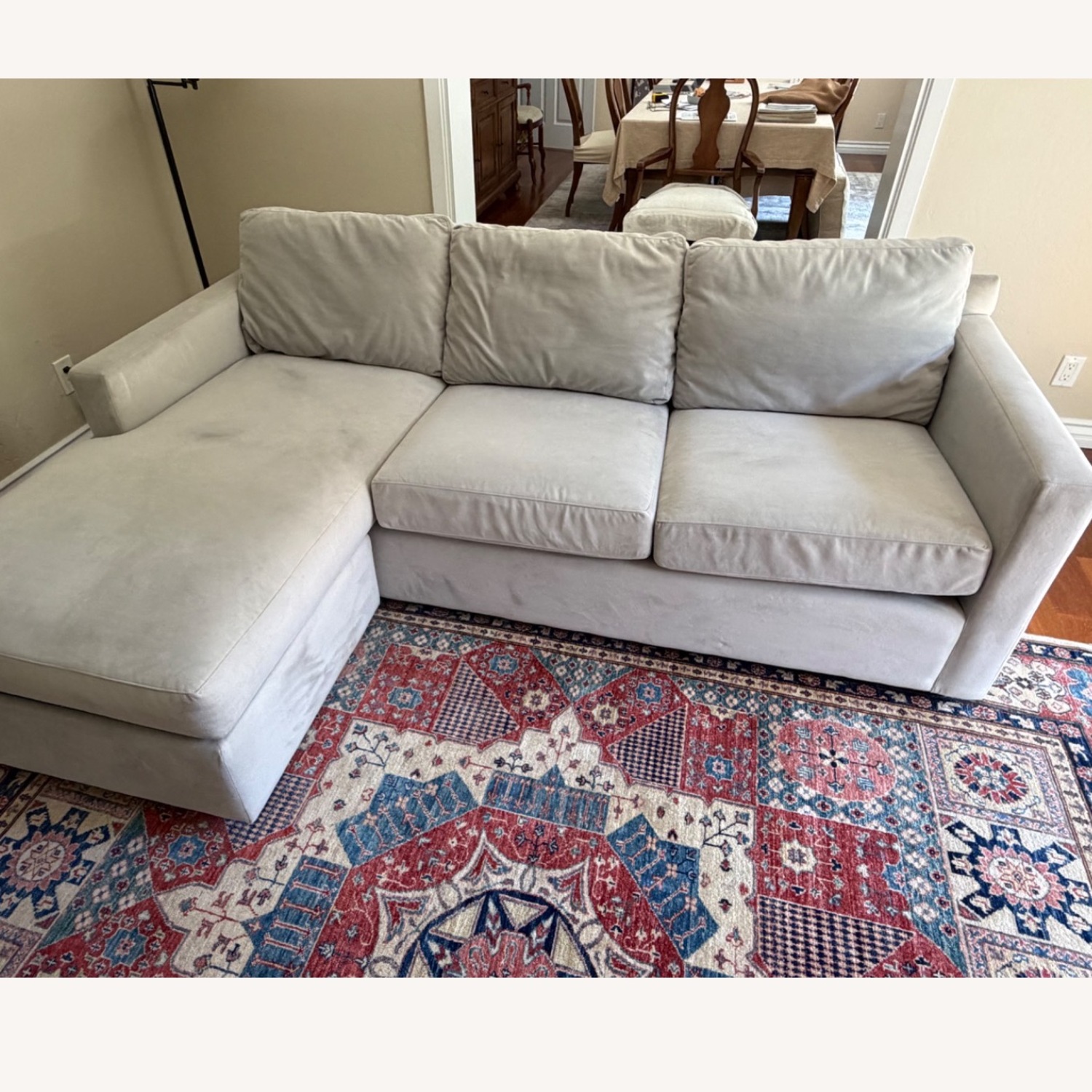 Crate & Barrel Axis Lounge Sectional Sofa - image-3