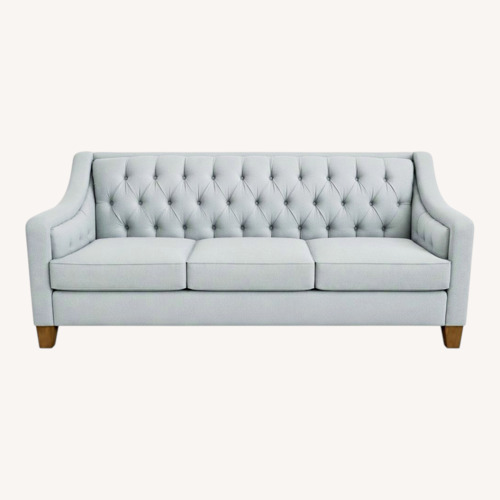 Used Flexsteel Light Blue Fabric 3+ Seater Sofa for sale on AptDeco
