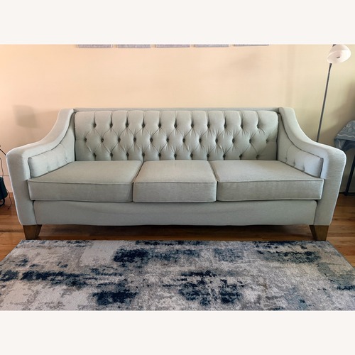Used Flexsteel Light Blue Fabric 3+ Seater Sofa for sale on AptDeco