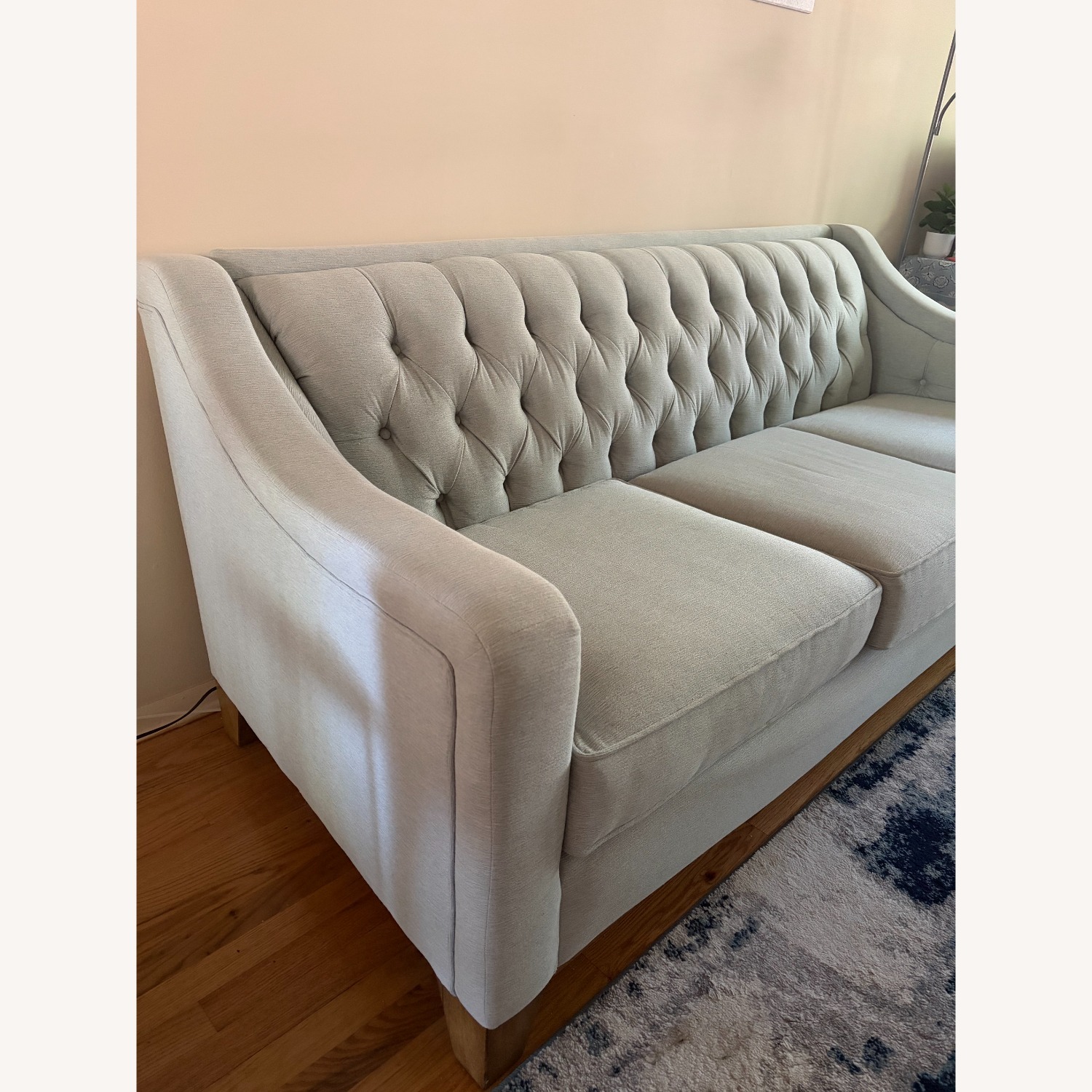 Flexsteel Light Blue Fabric 3+ Seater Sofa - image-4