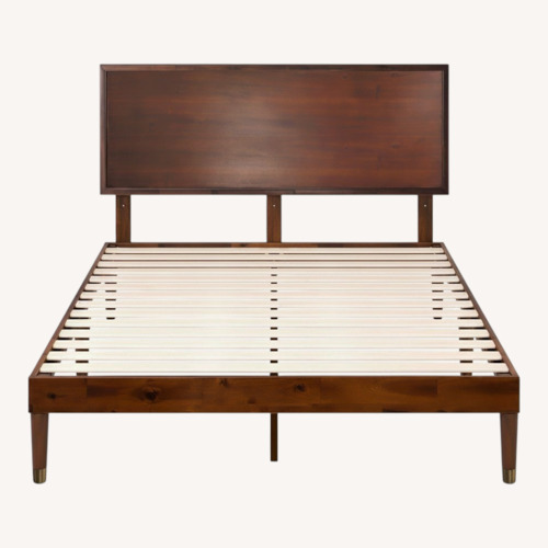 Used Hermes Dark Brown Wood Full Bed for sale on AptDeco