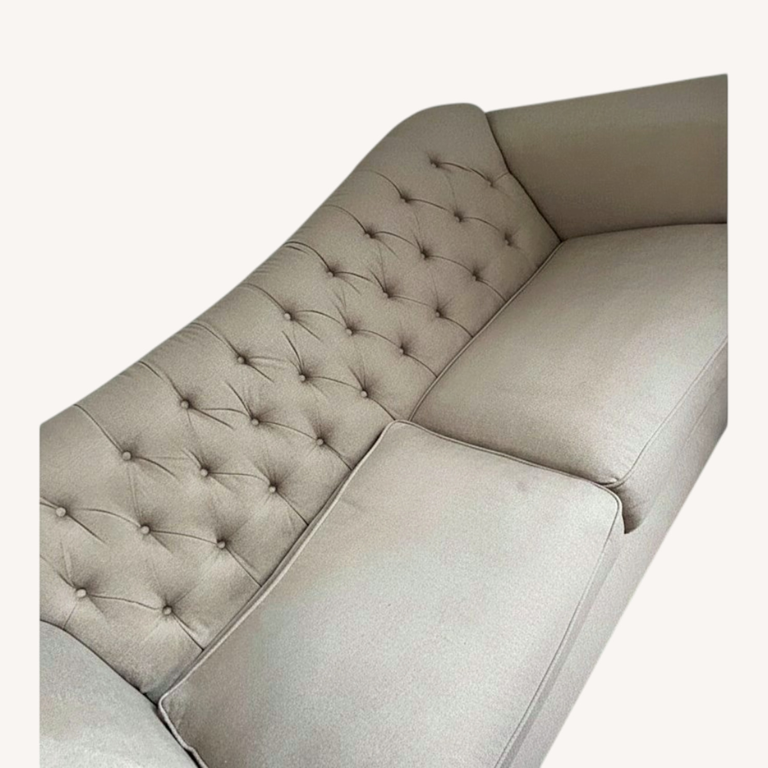 Comfy Beige Loveseat - image-0
