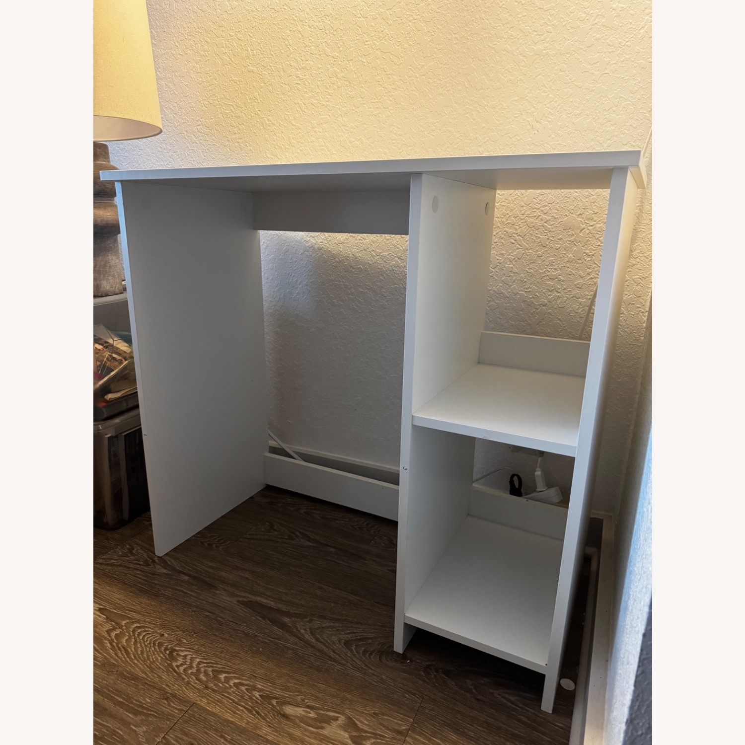 Amazon White Wood Desk - image-2
