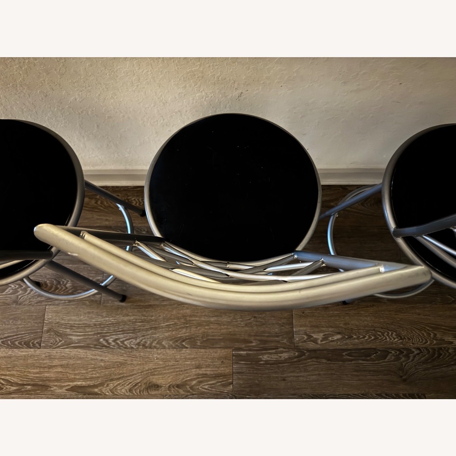Amazon Silver Metal Stools - image-3