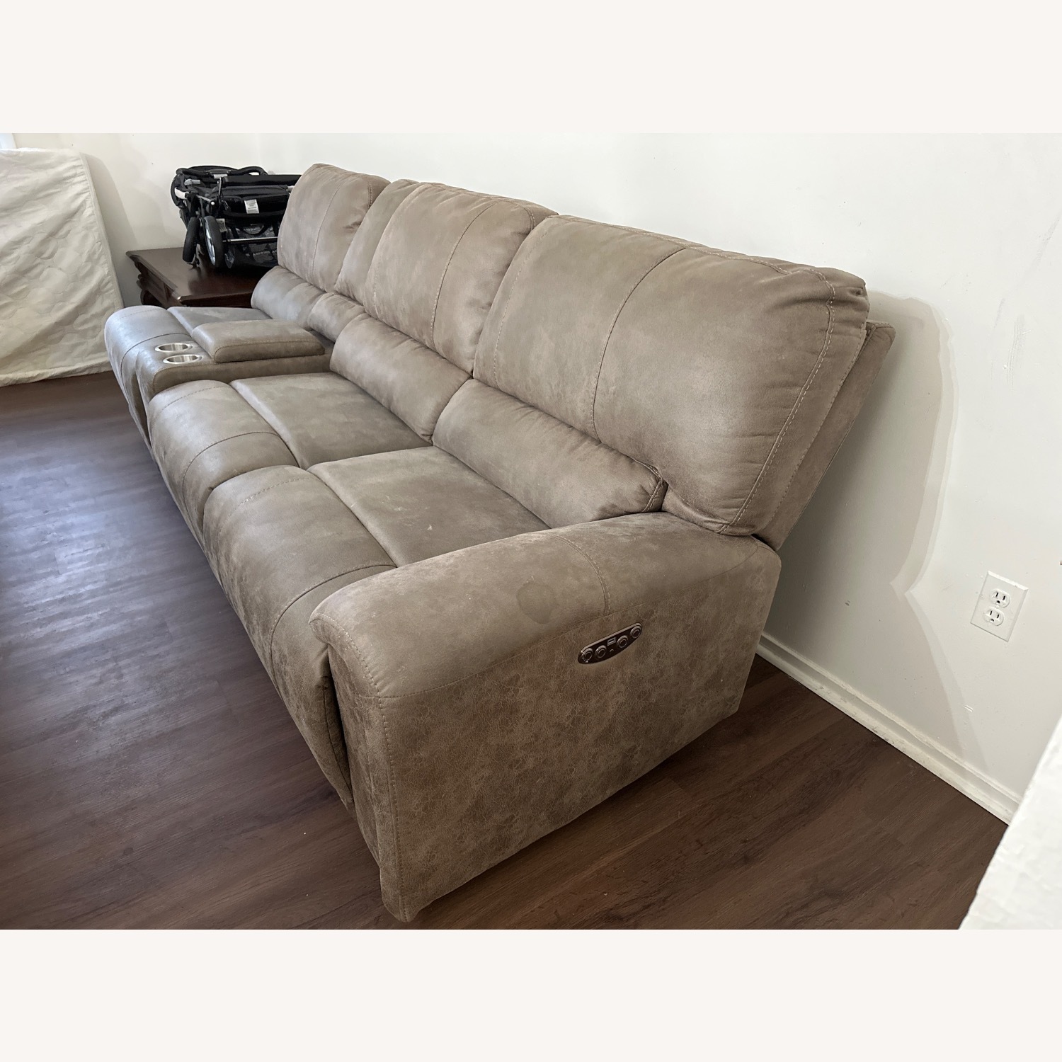 Leather Recliner Sofa - image-2