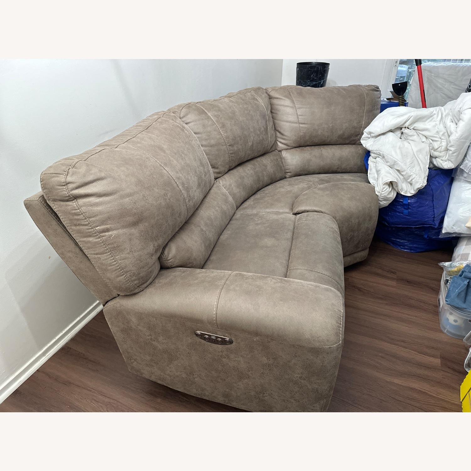 Leather Recliner Sofa - image-3