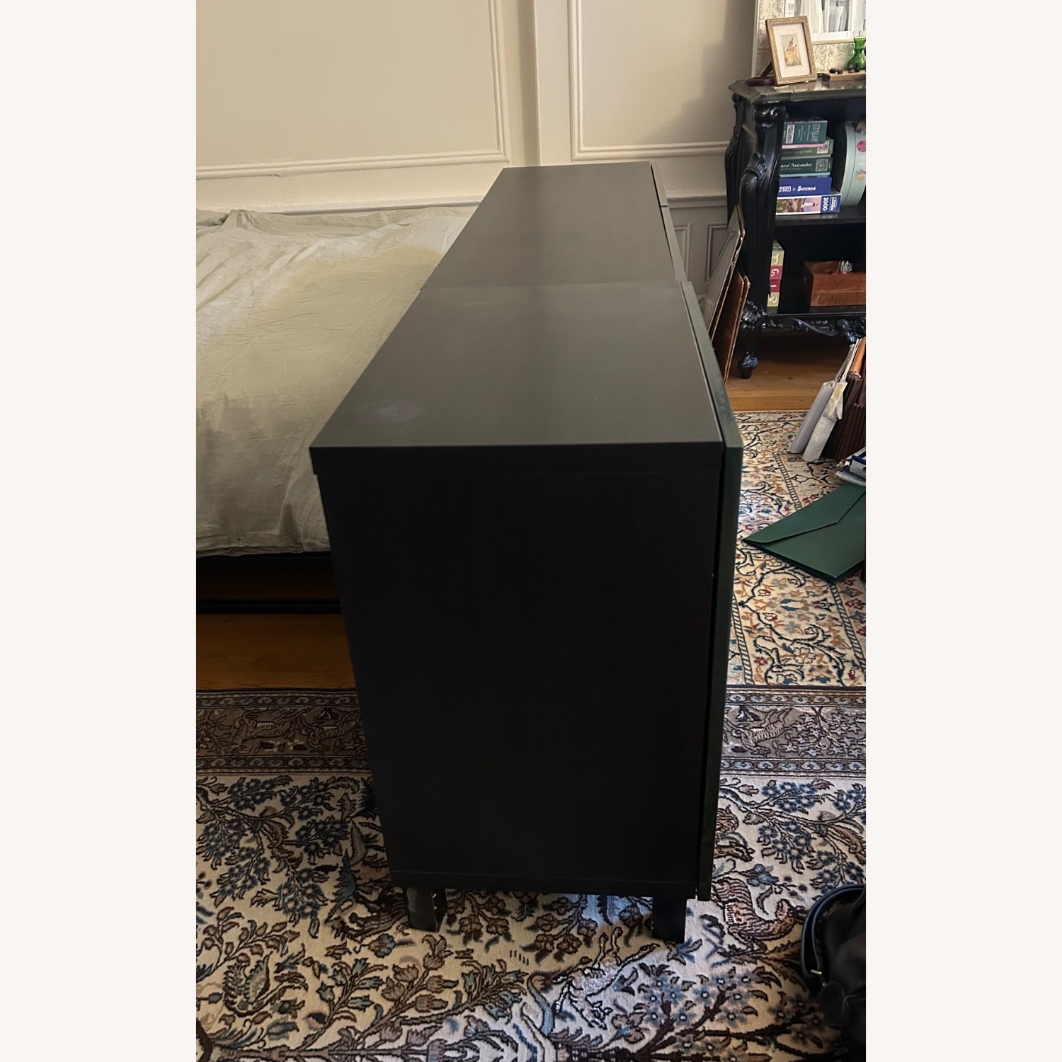 IKEA Besta High Gloss Dark Olive Green Sideboard - image-3