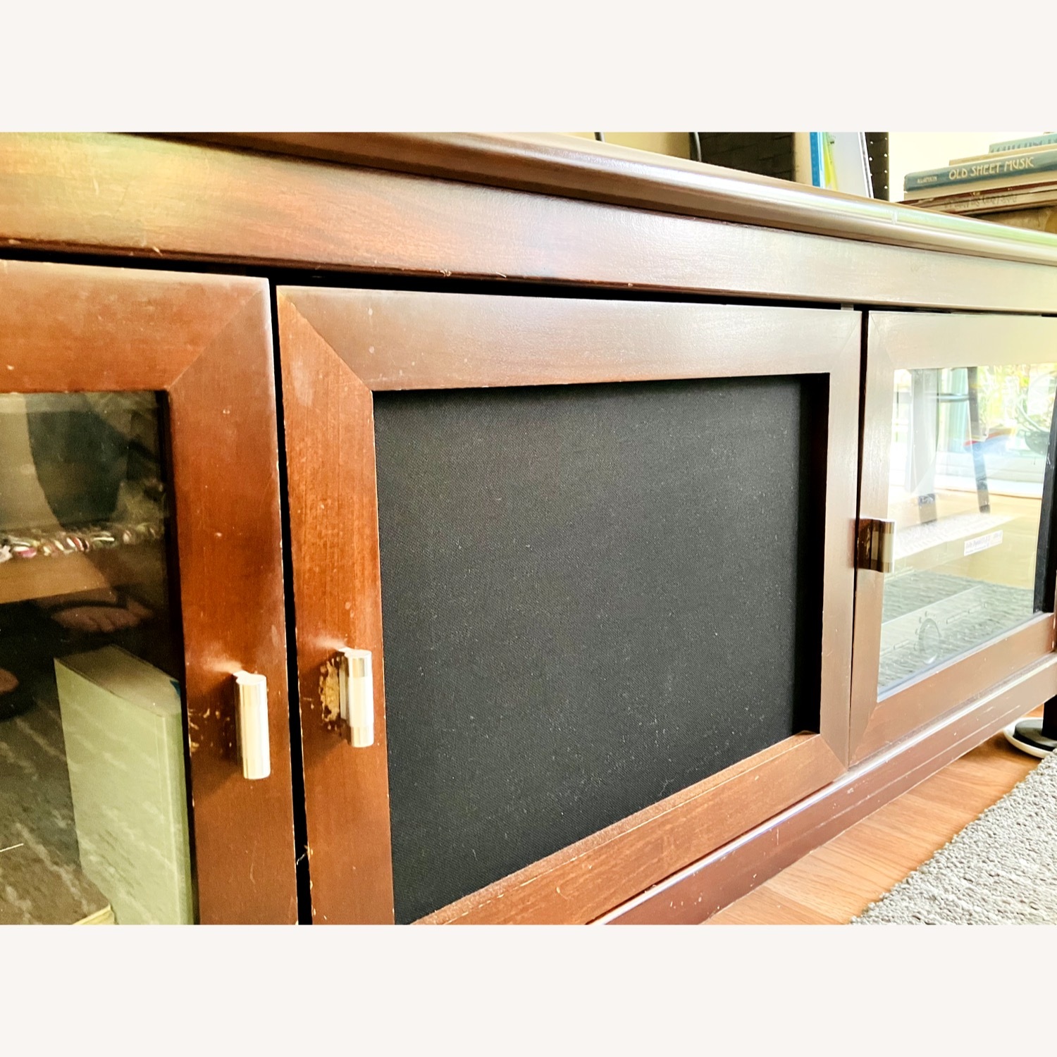 Techcraft SWP60 Classic Wood Tone Credenza TV Stand - image-3