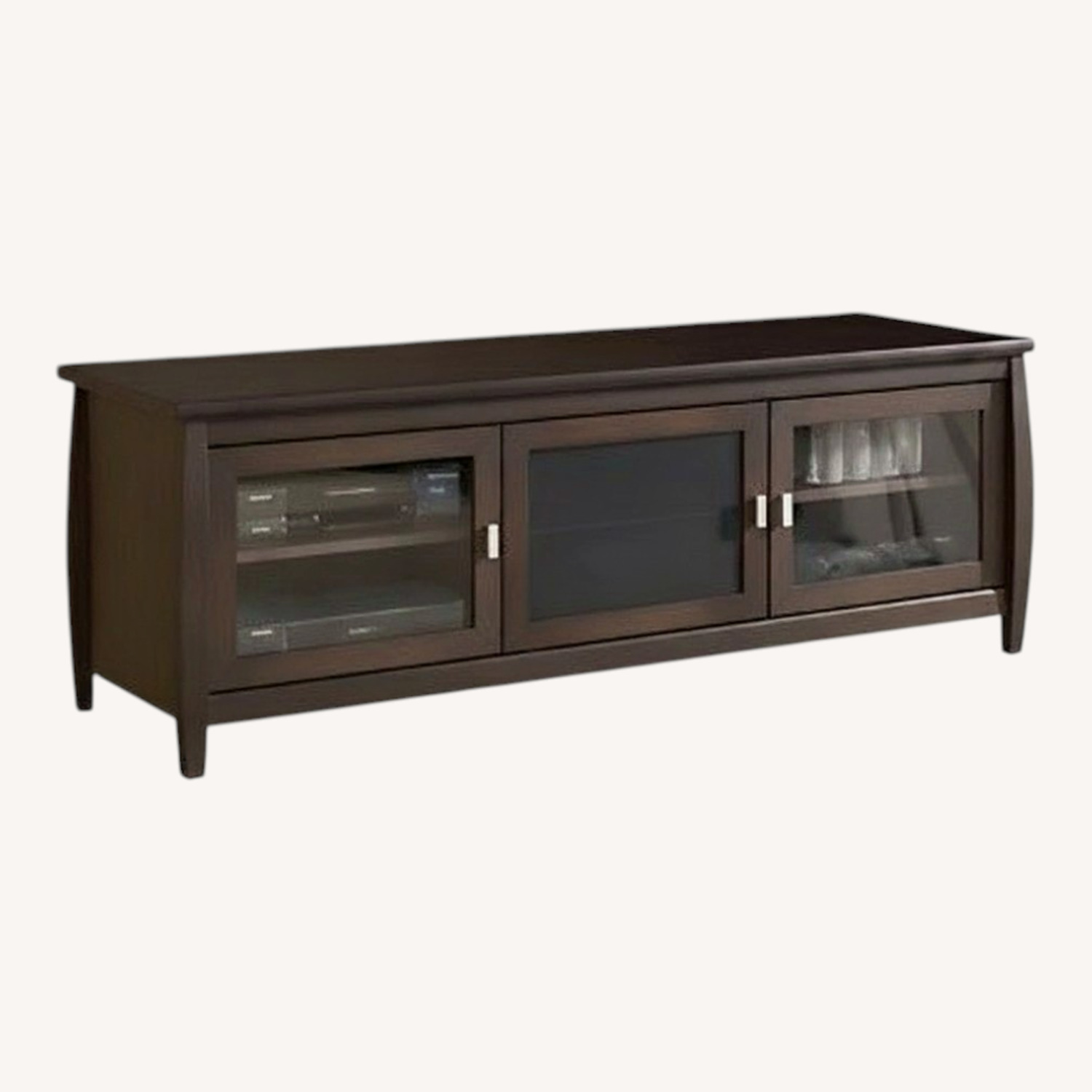 Techcraft SWP60 Classic Wood Tone Credenza TV Stand - image-0