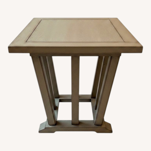 Used Highland House Square End Table Slate Grey for sale on AptDeco