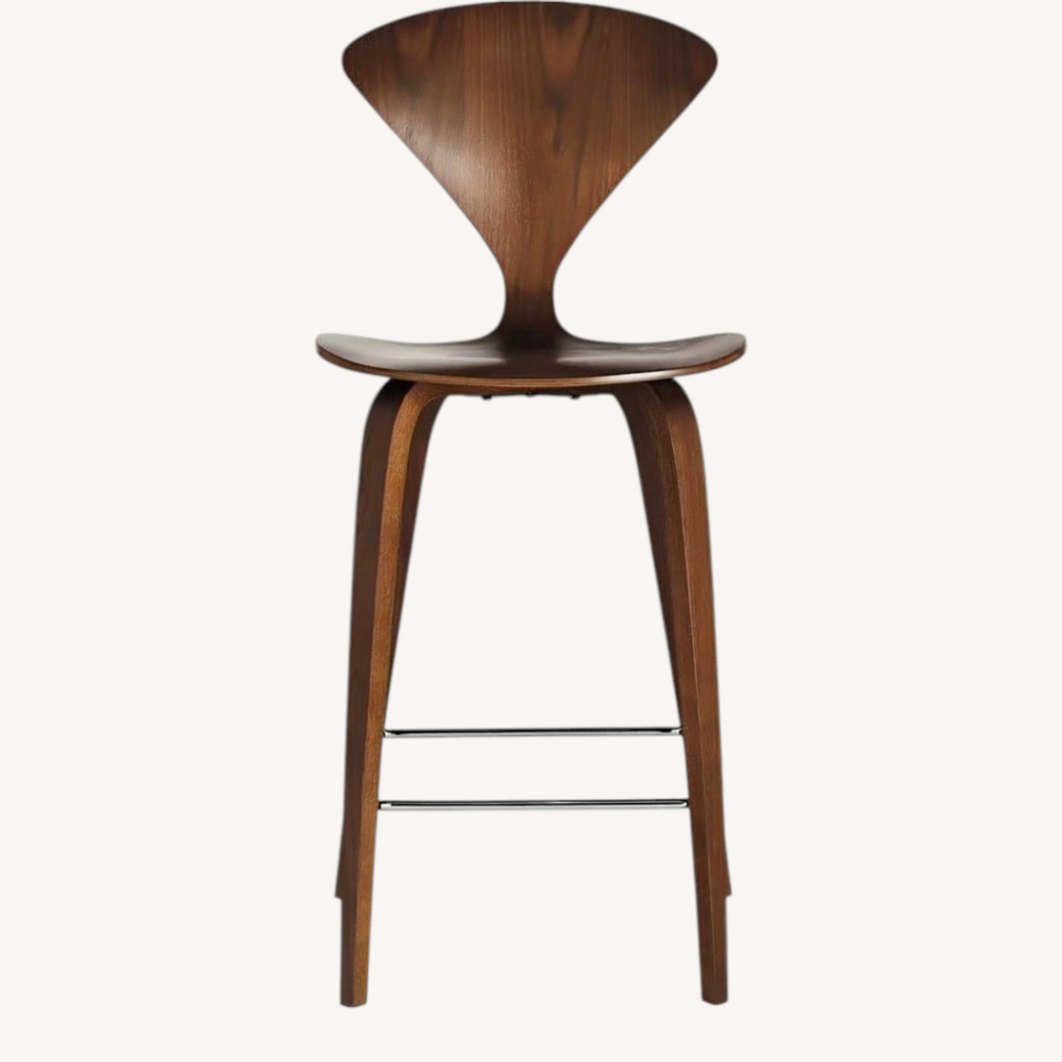 DWR Classic Walnut Cherner Counter Stools - Set of 4 - image-0