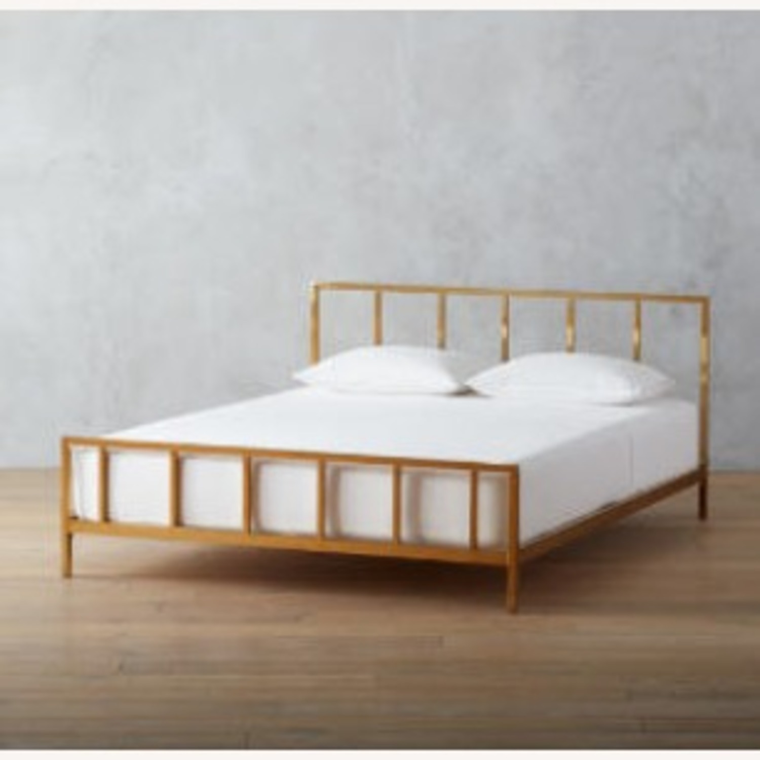 CB2 Alchemy Queen Size Gold Bed - image-1