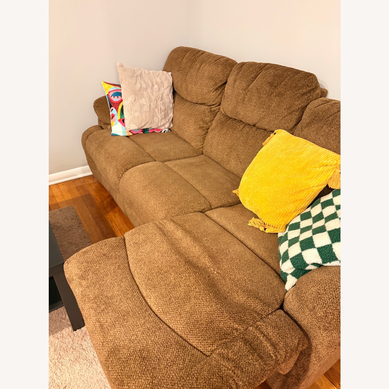 Brown 3 Seats Sofa - image-2