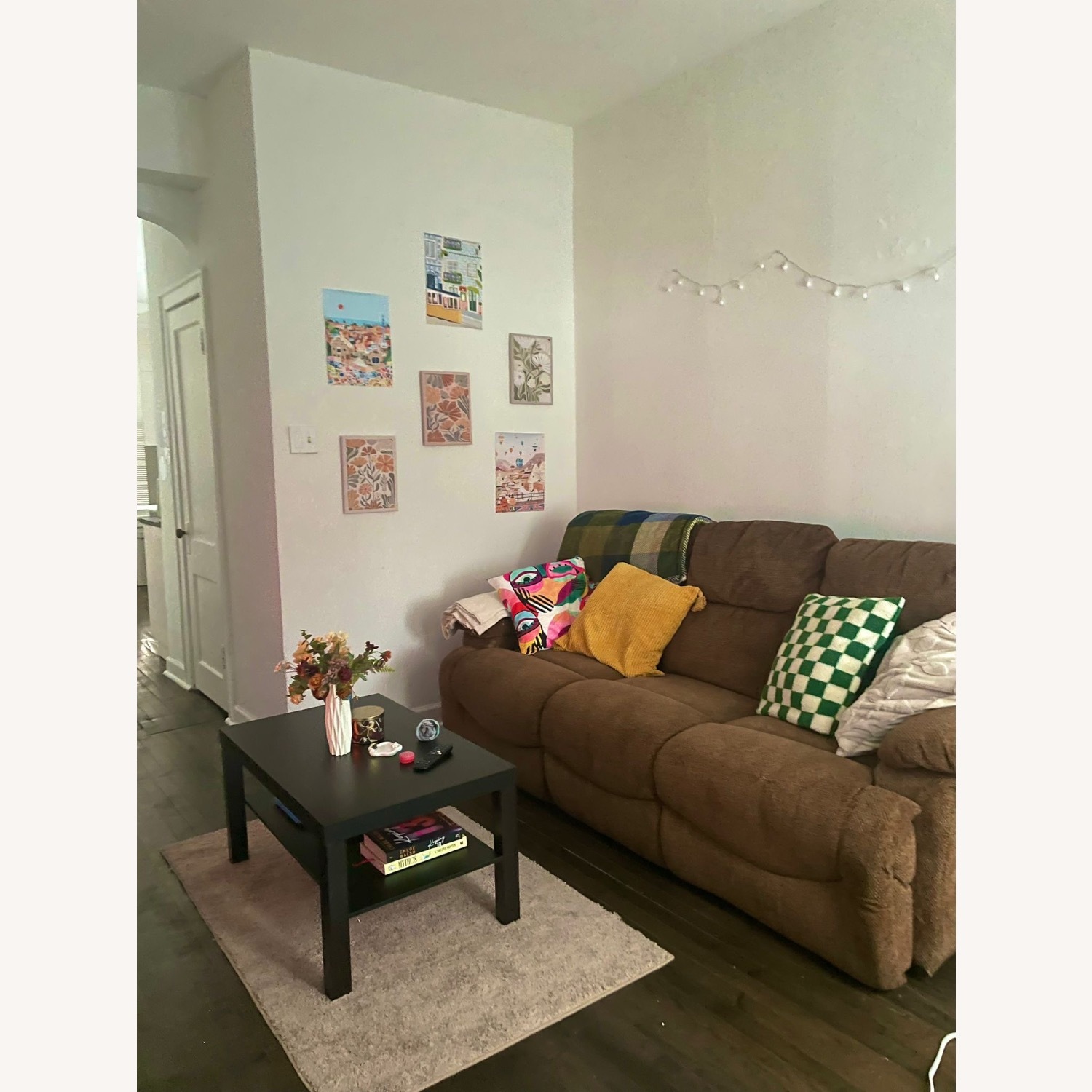Brown 3 Seats Sofa - image-3