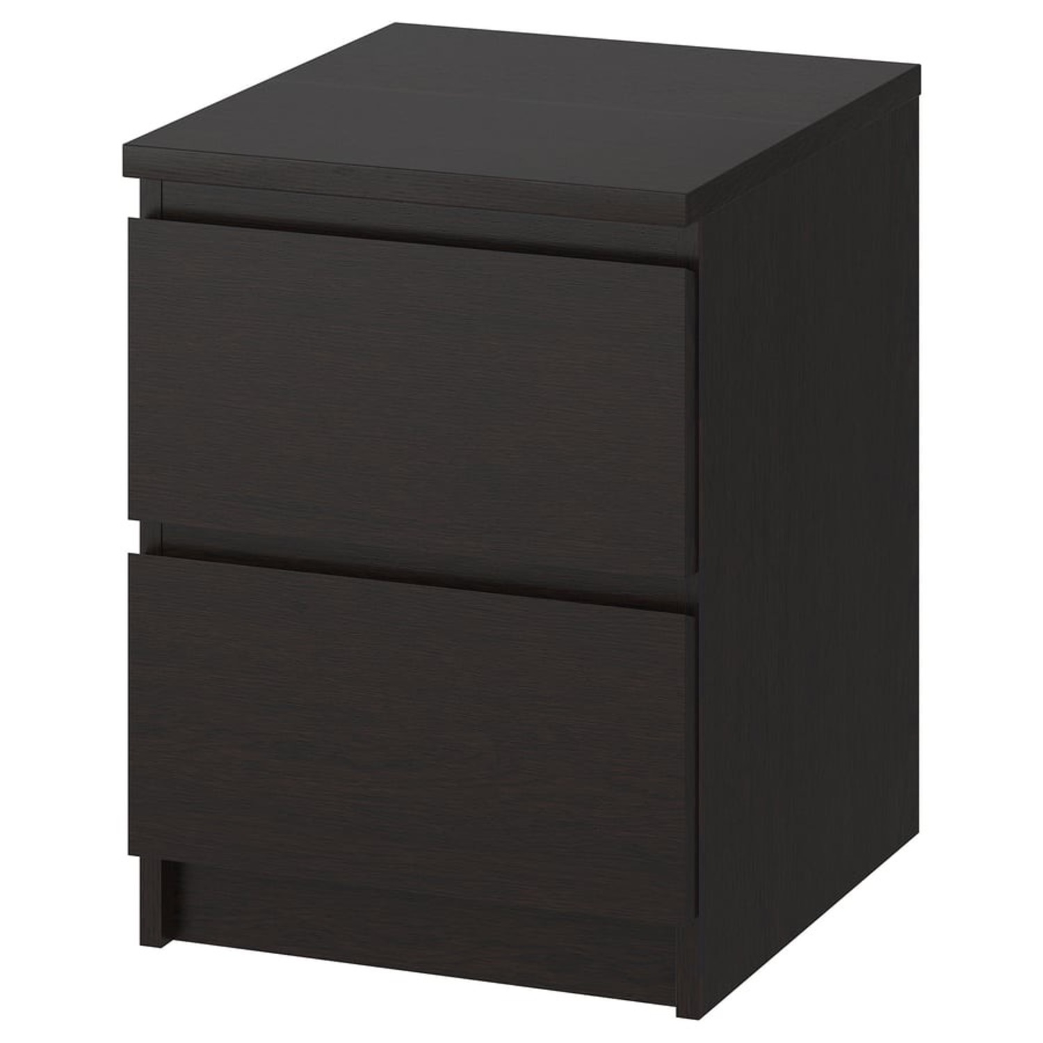 IKEA Malm Dark Brown Wood Chest - image-1