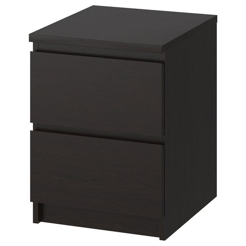 Used IKEA Malm Dark Brown Wood Chest for sale on AptDeco