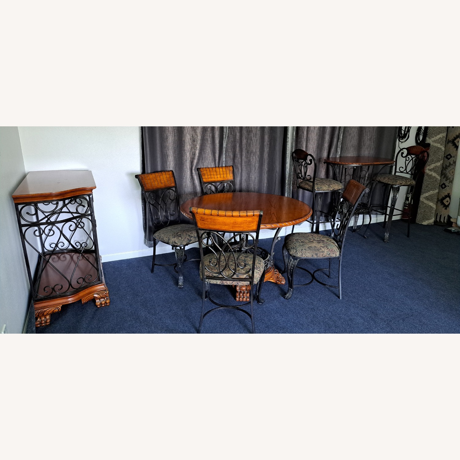 Dinning Room Set. Solid Wood and Metal - image-2