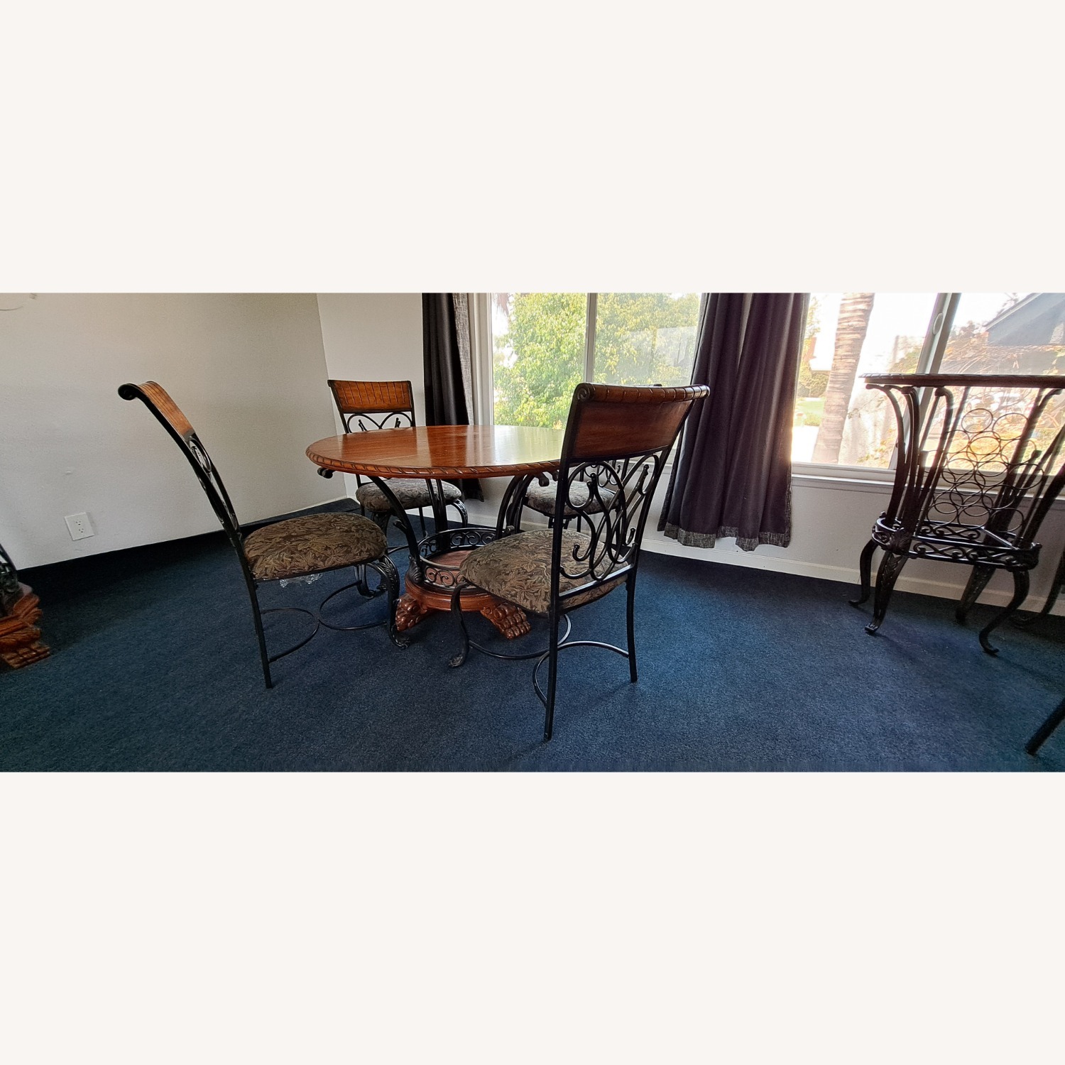 Dinning Room Set. Solid Wood and Metal - image-3