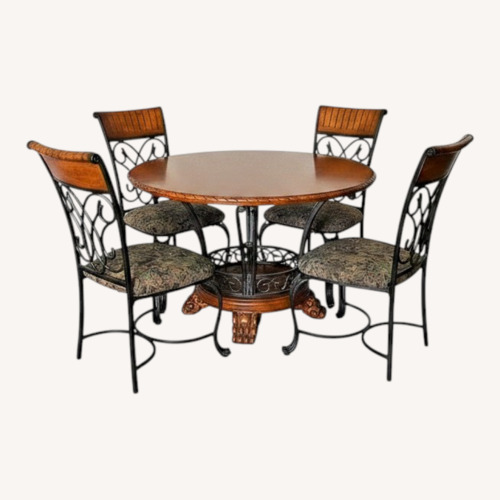 Used Dinning Room Set. Solid Wood and Metal for sale on AptDeco