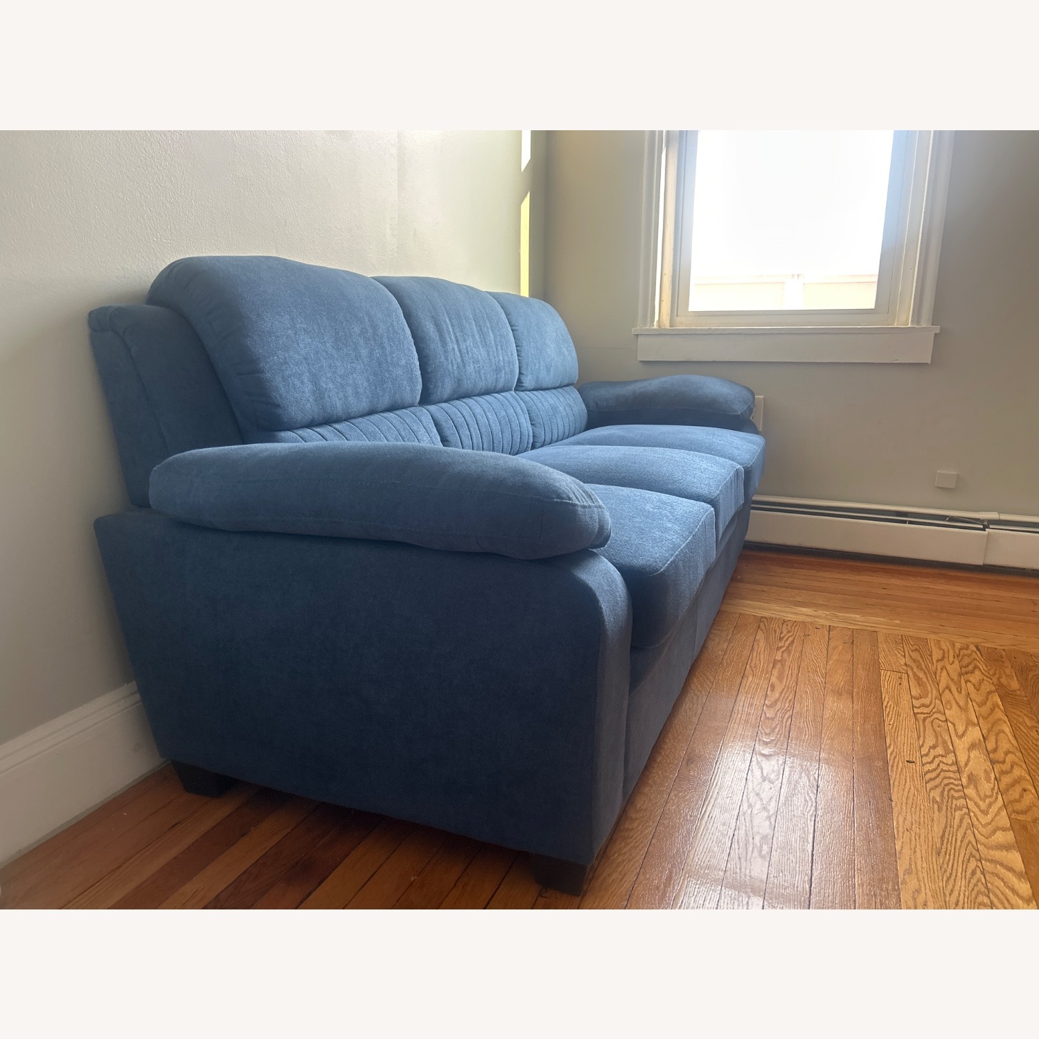 Raymour & Flanigan Felicia Blue 3+ Seater Sofa - image-3