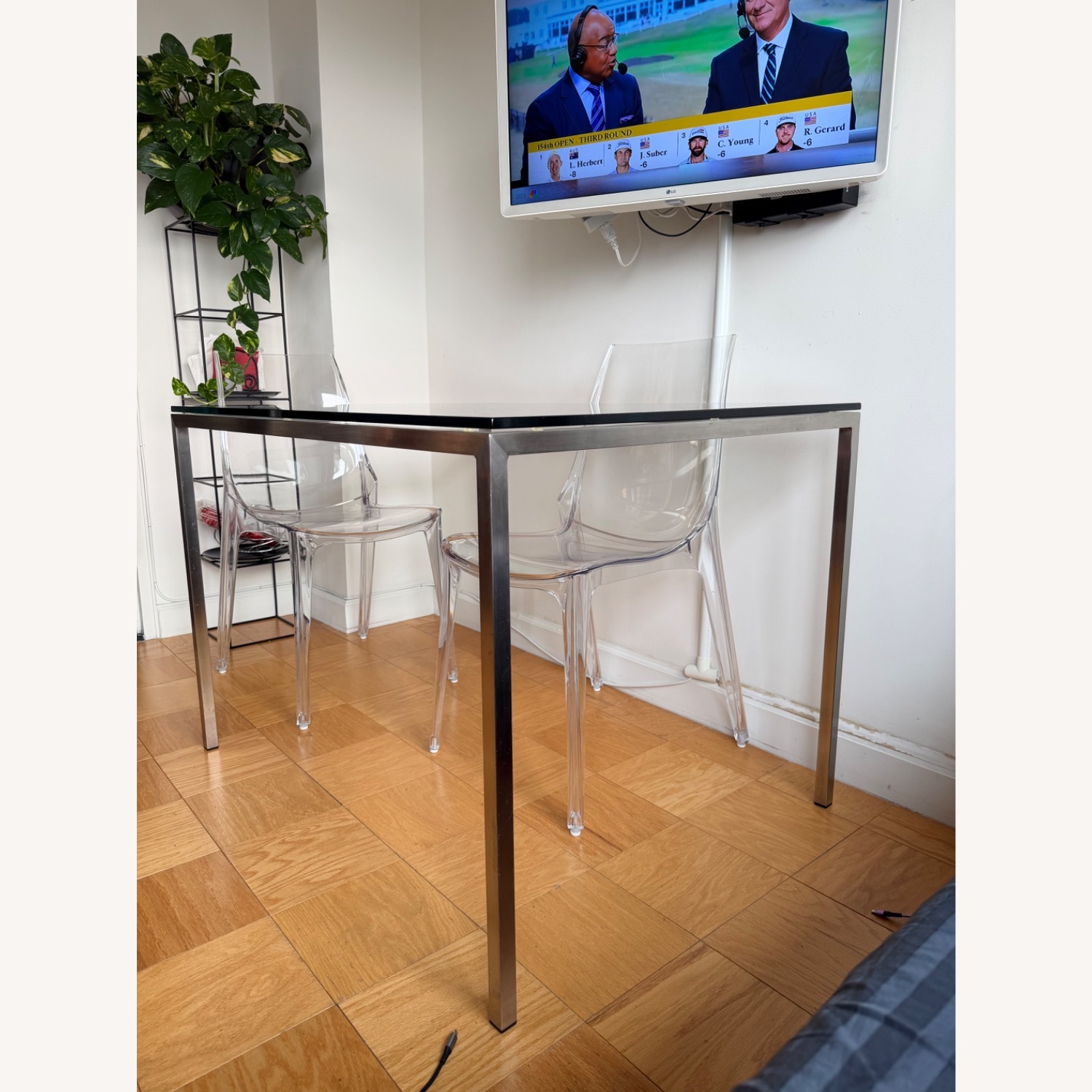 Room & Board Transparent Glass Dining Table - image-3