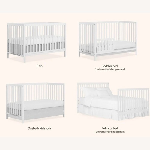 Used Synergy Home Furnishings White Wood Full Bed for sale on AptDeco