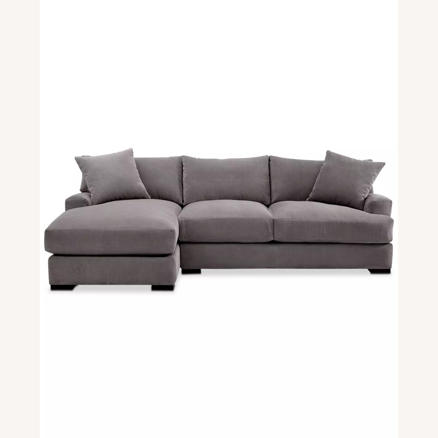 Macy's Rhyder Light Gray Fabric 2 Piece Sectional - image-5