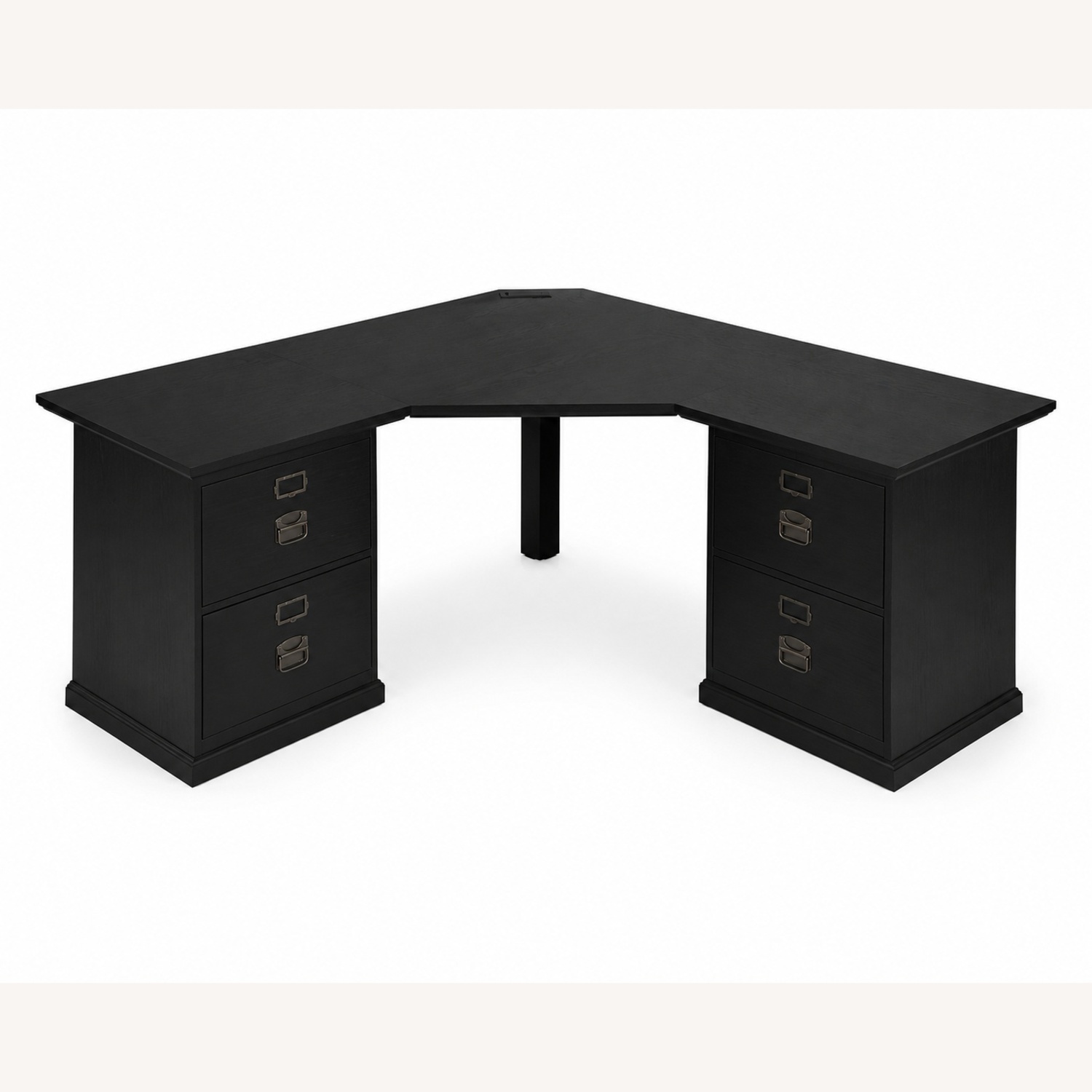 Pottery Barn Bedford Black Wood Desk - image-7
