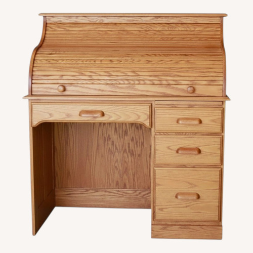 Used DutchCrafters Amish Wood Rolltop Desk for sale on AptDeco