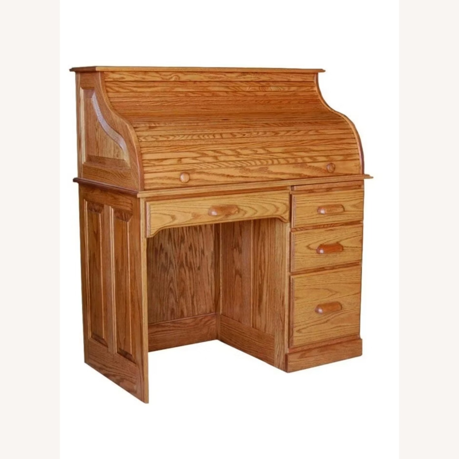 DutchCrafters Amish Wood Rolltop Desk - image-3