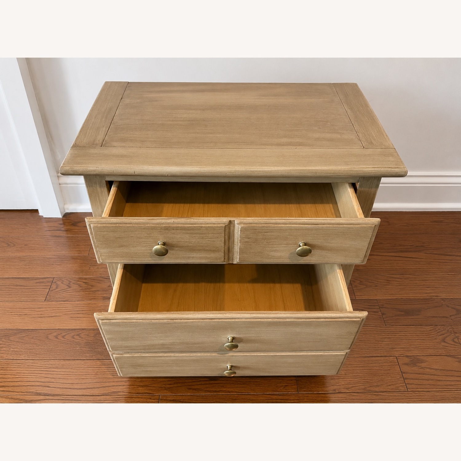 Vintage/Antique Finds Natural Wood Nightstand - image-2