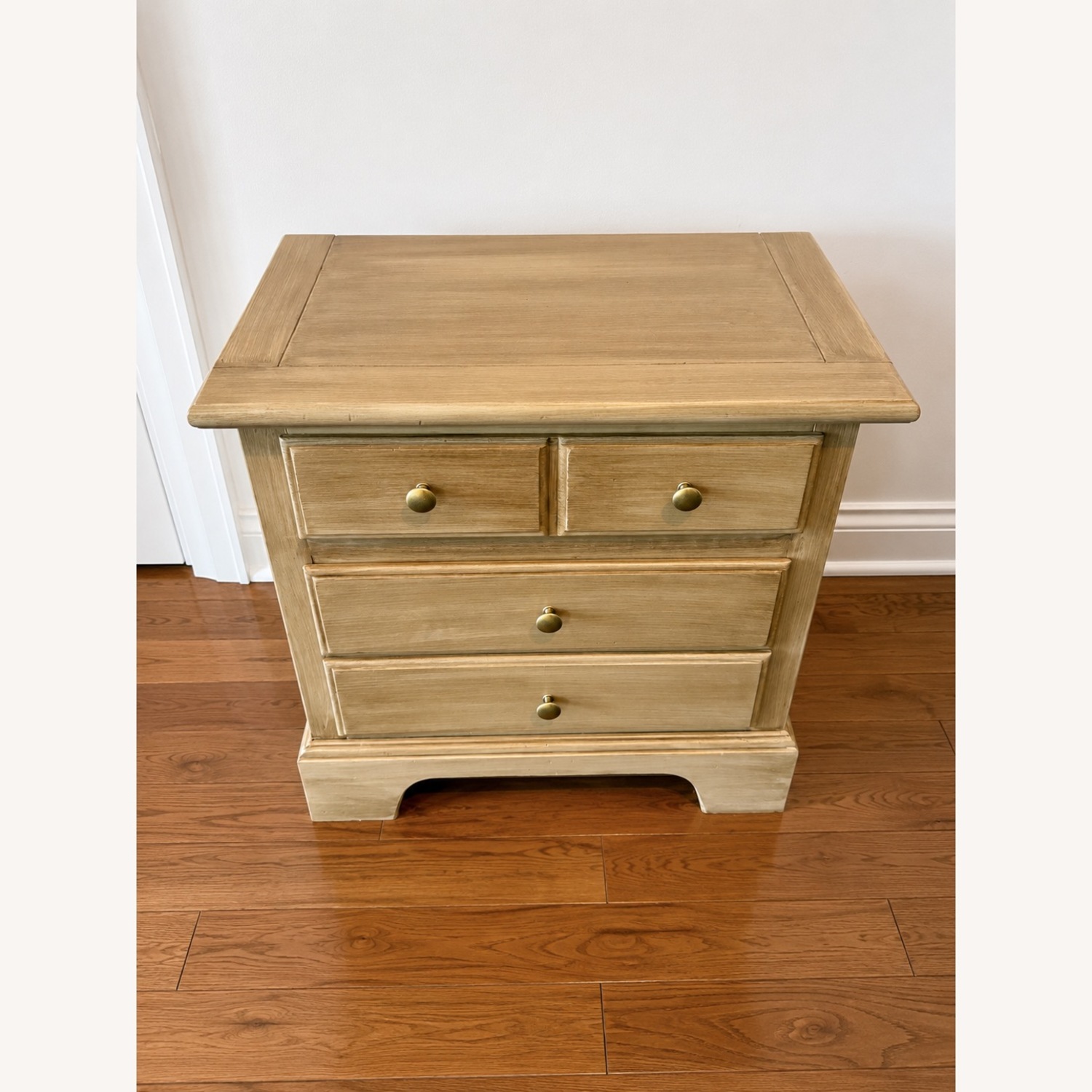 Vintage/Antique Finds Natural Wood Nightstand - image-1