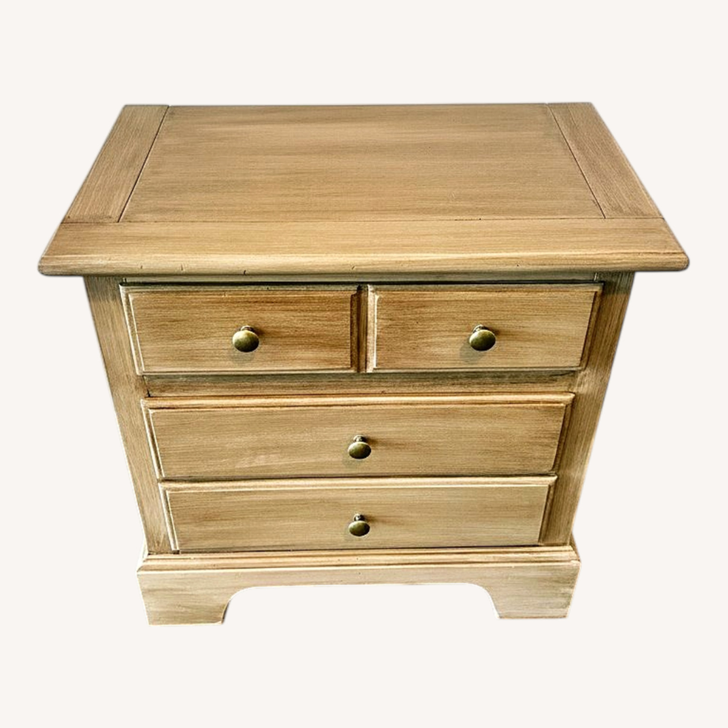 Vintage/Antique Finds Natural Wood Nightstand - image-0