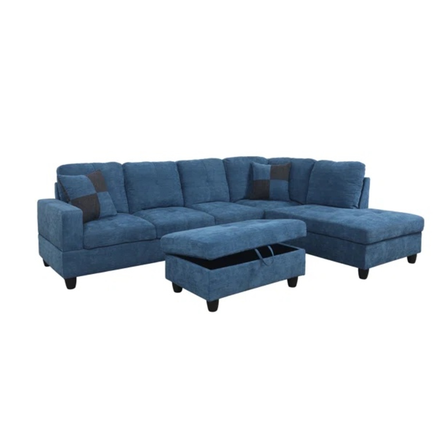 Wade Logan Palmer Square Upholstered Sectional - image-4