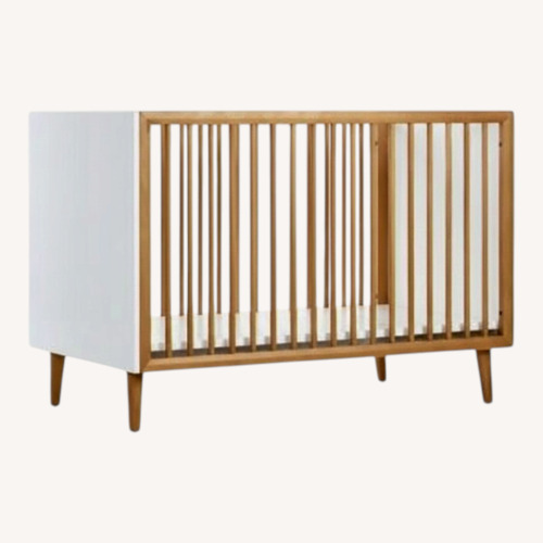 Used Crate & Barrel Mid-Century Spindle Cribs with Conversion Kit for sale on AptDeco