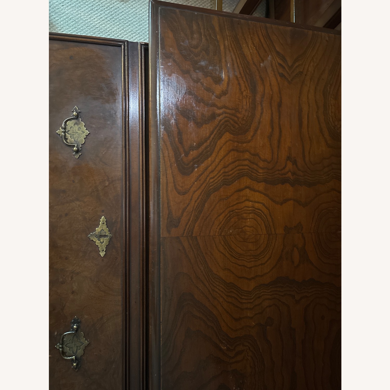 Vintage/Antique Dark Brown Wood Chest - image-4