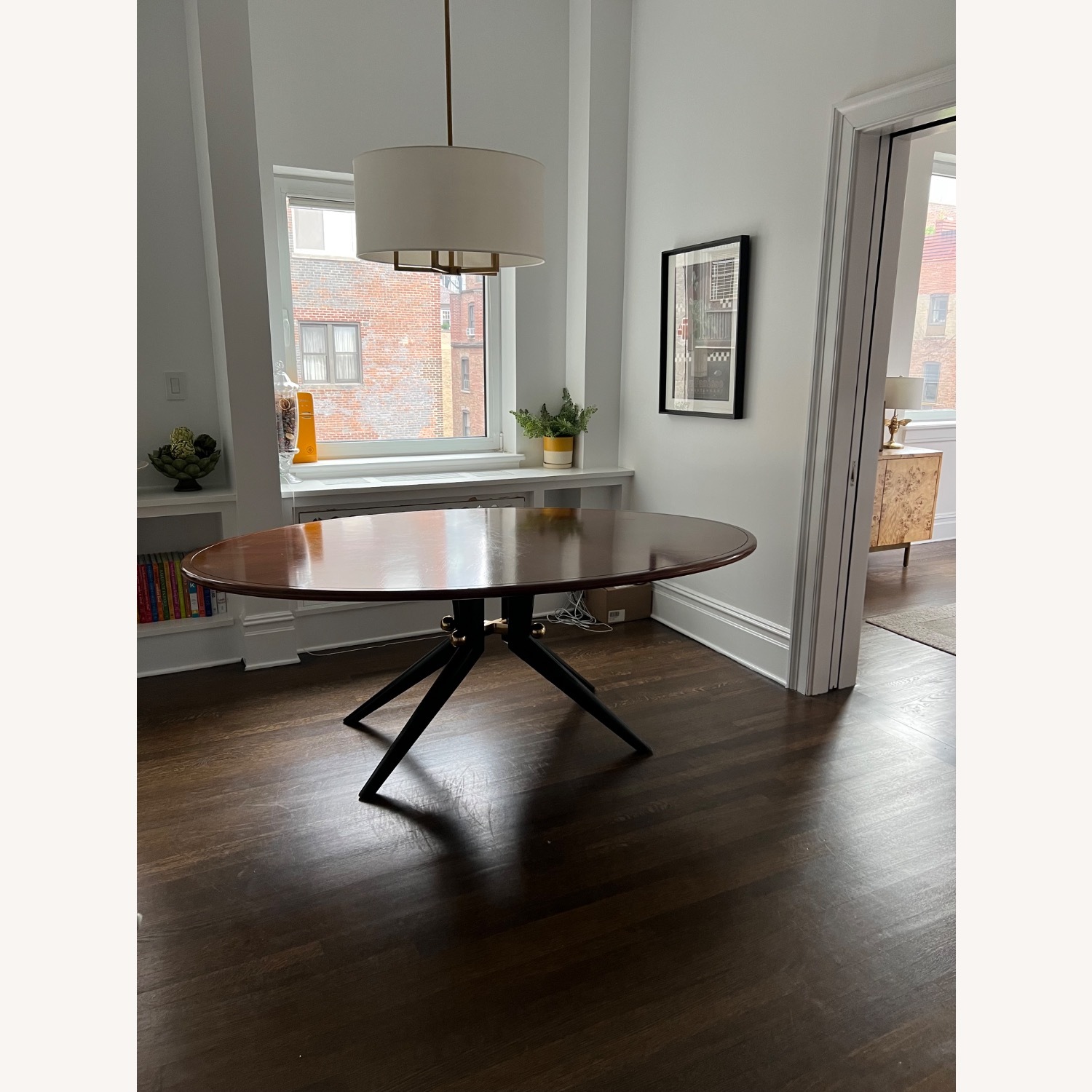 Jonathan Adler Dark Brown Wood Dining Table - image-2