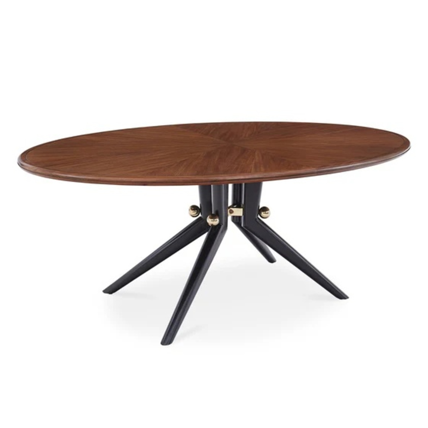 Jonathan Adler Dark Brown Wood Dining Table - image-5