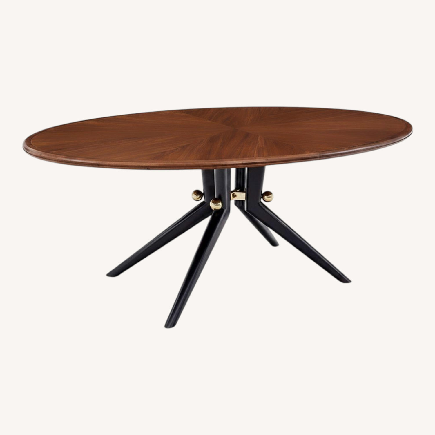 Jonathan Adler Dark Brown Wood Dining Table - image-0